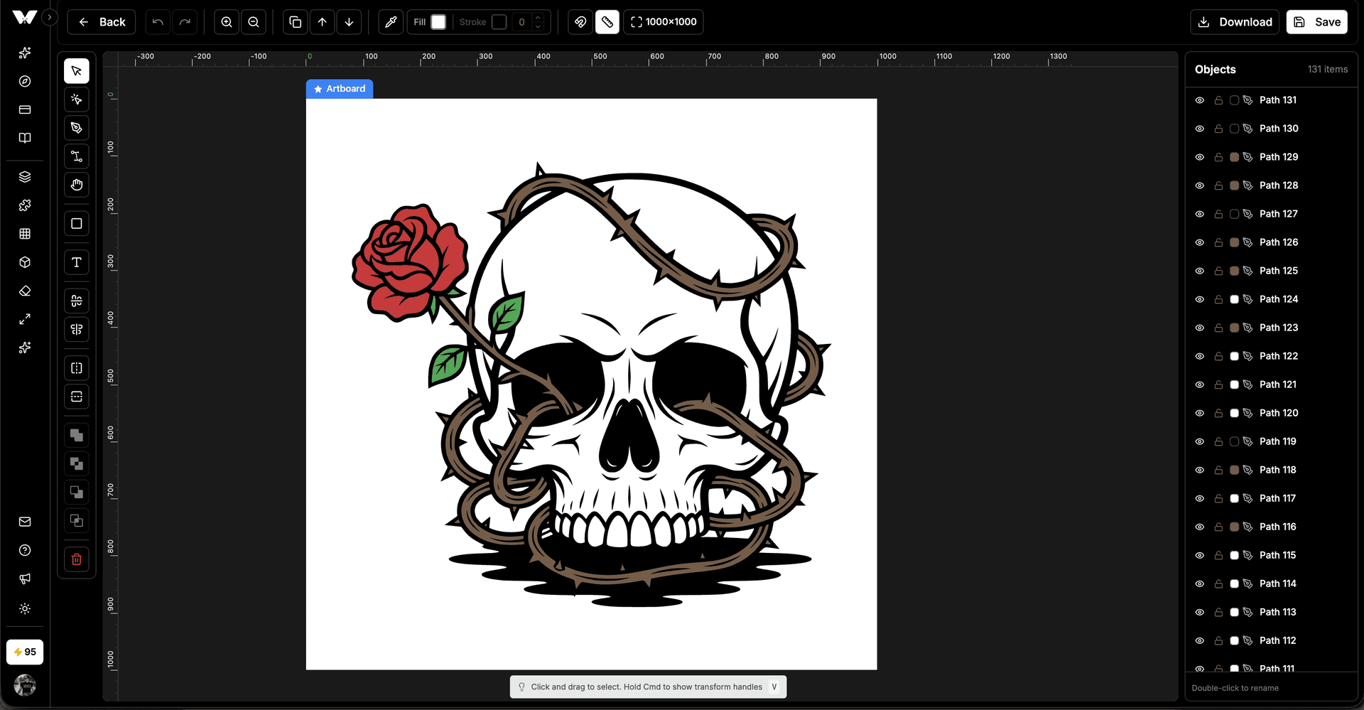 SVG Editor: Rulers & Artboard