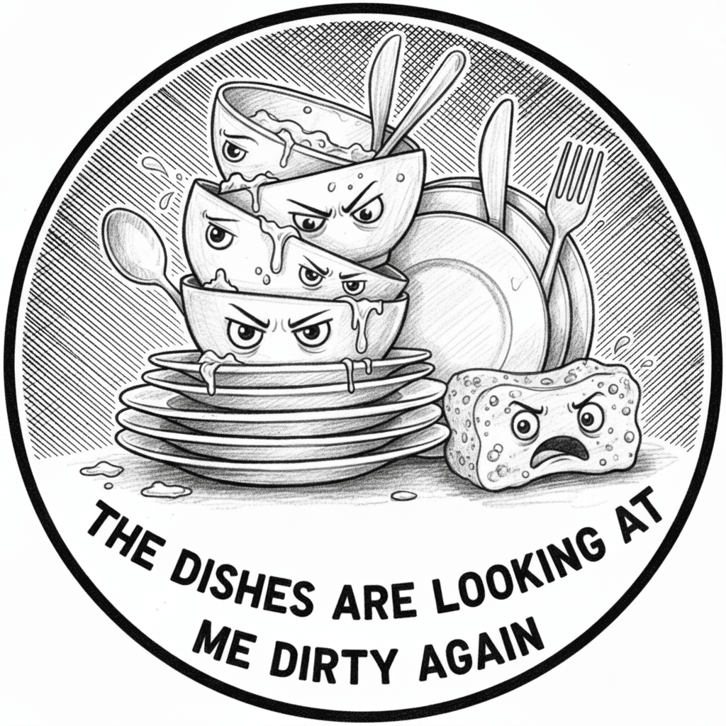 Remove the dishes from the image and change the font on the writing please