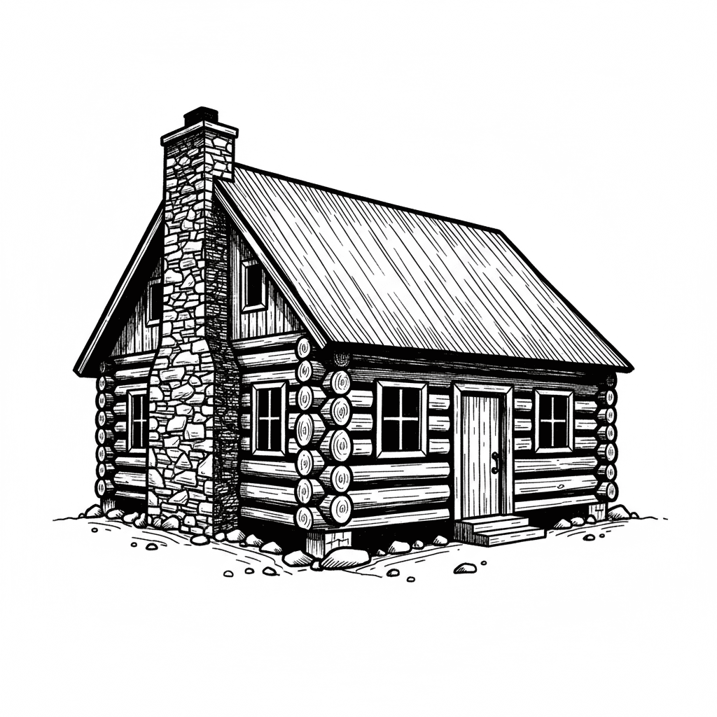 make a cool log cabin without the woods