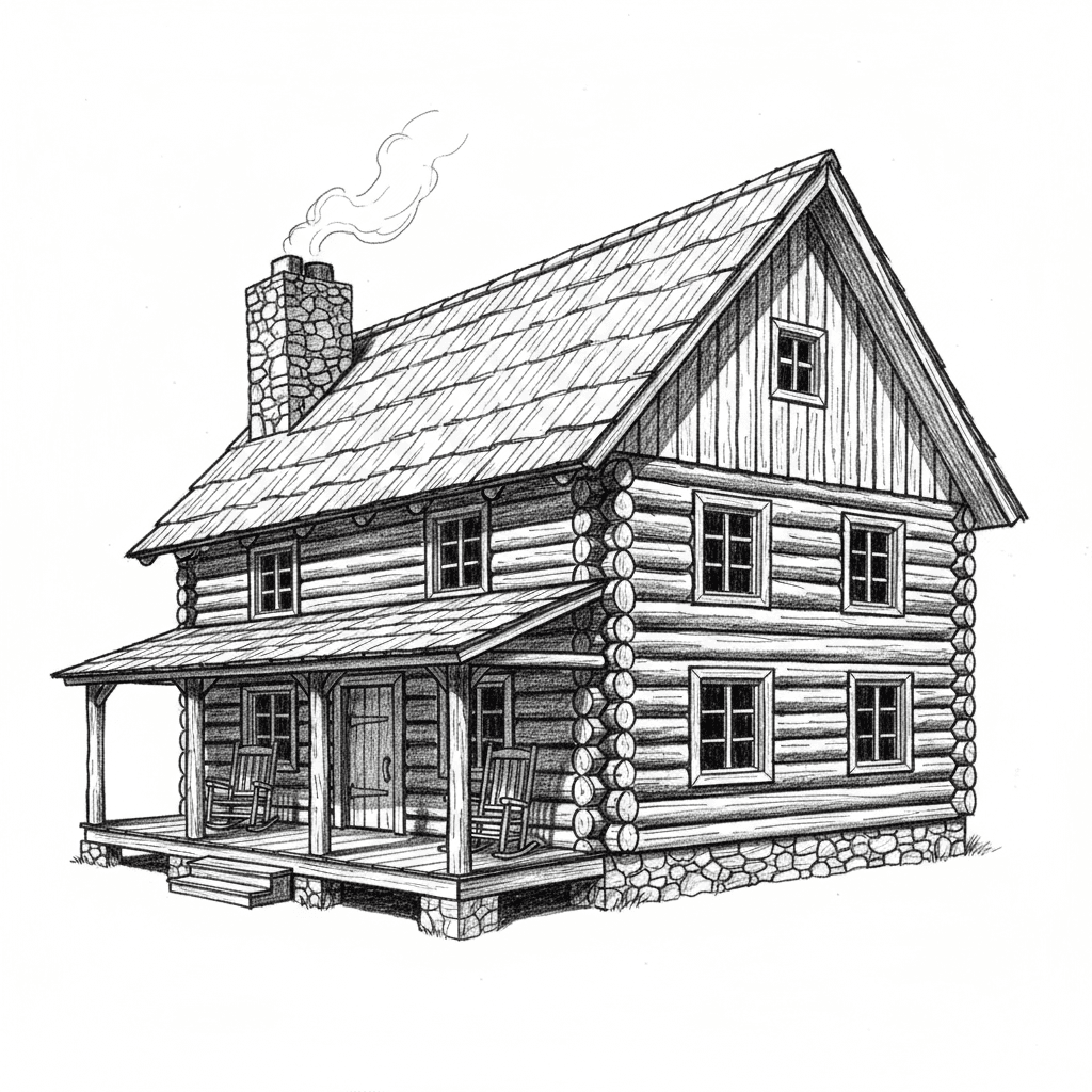 make a cool log cabin without the woods