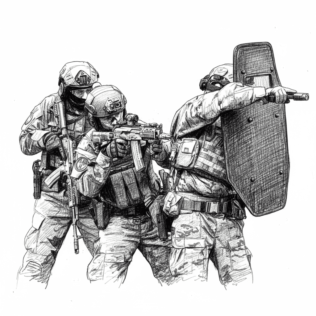 Pencil Sketch Rasterafbeelding