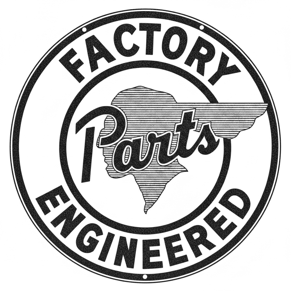 Factory Parts Engineered Key Badge Vintage - Free PNG Download ...