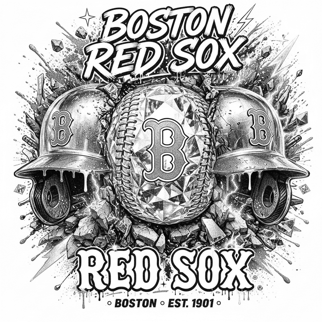 Boston Red Sox Baseball Helmets Diamond Engraving - Free PNG Download ...