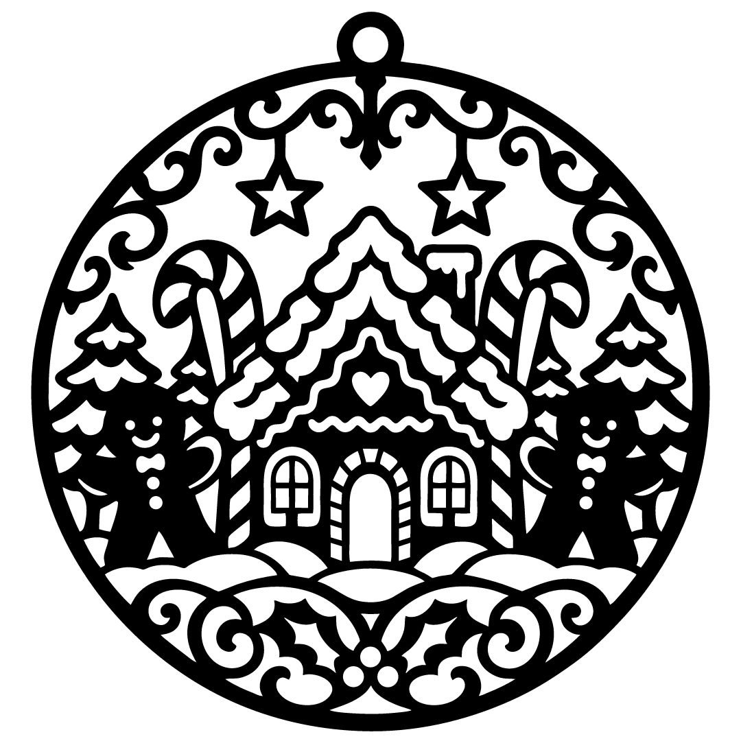 Gingerbread House Christmas Ornament Gingerbread - Free SVG Download ...