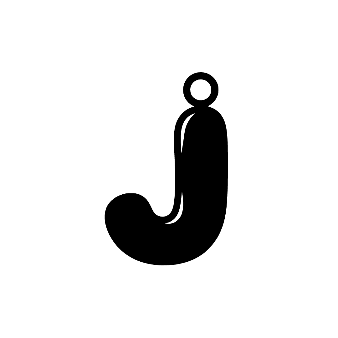 Design a single bold letter 