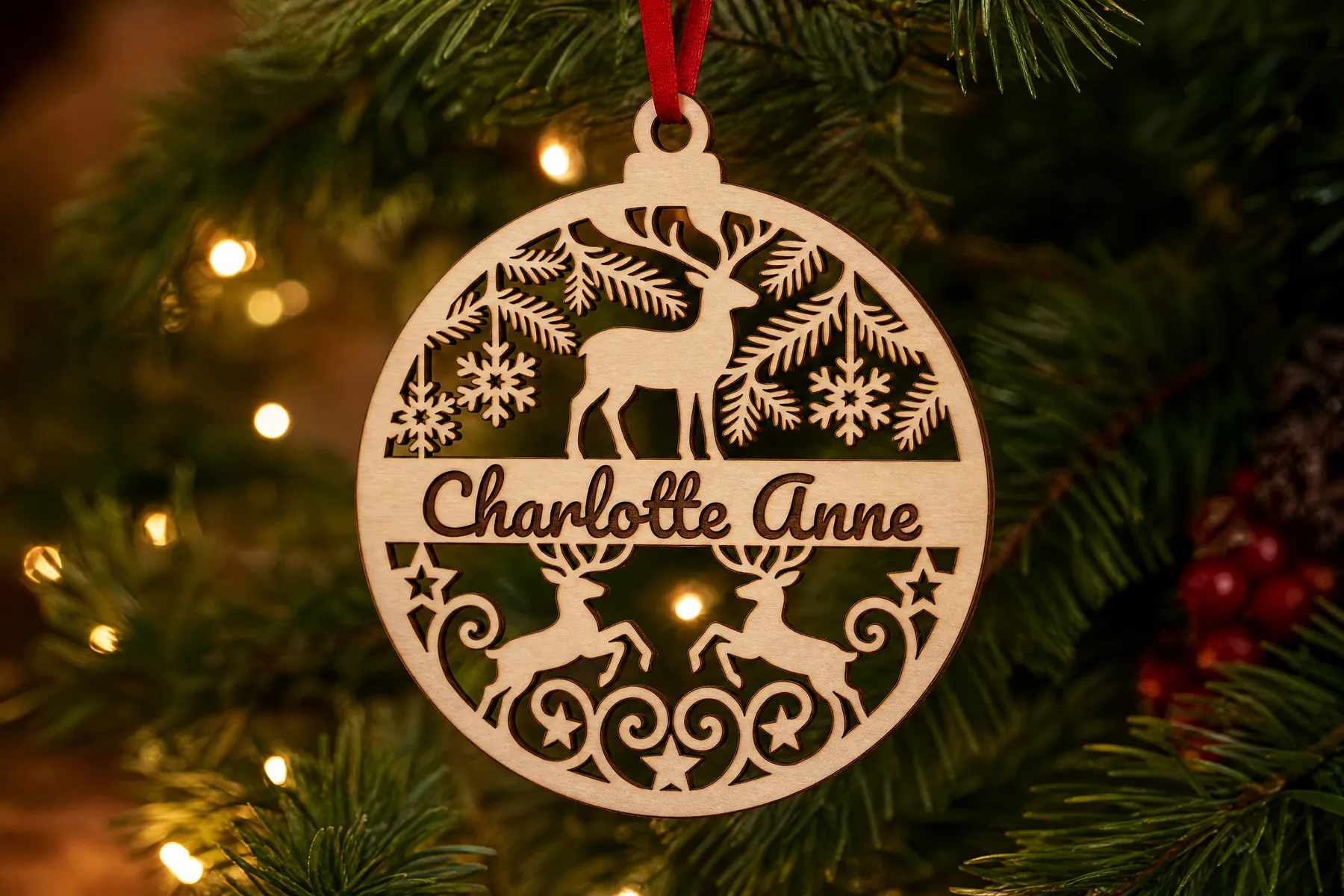 Name Bauble Ornament generator