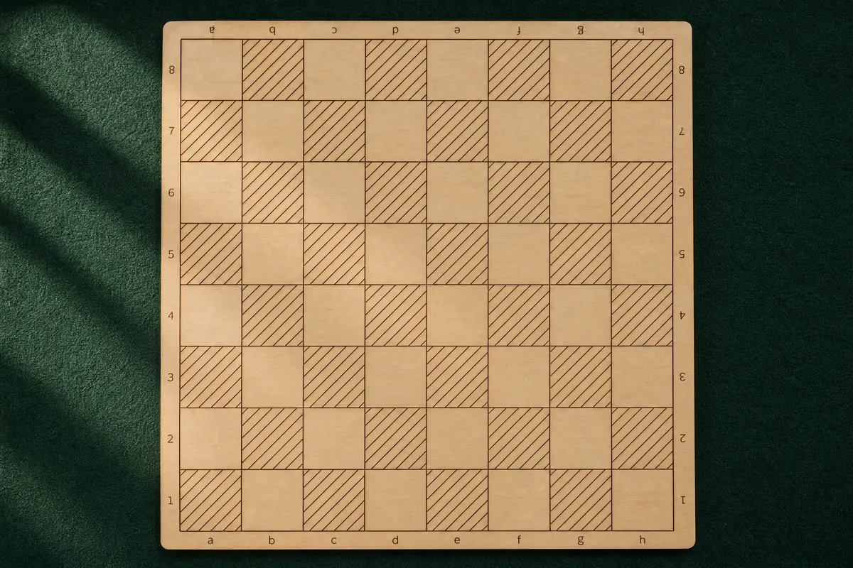 Chess Set Generator: A scored board