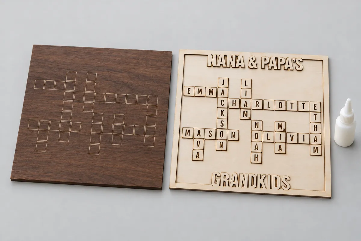 Crossword Sign Generator: Two sheets