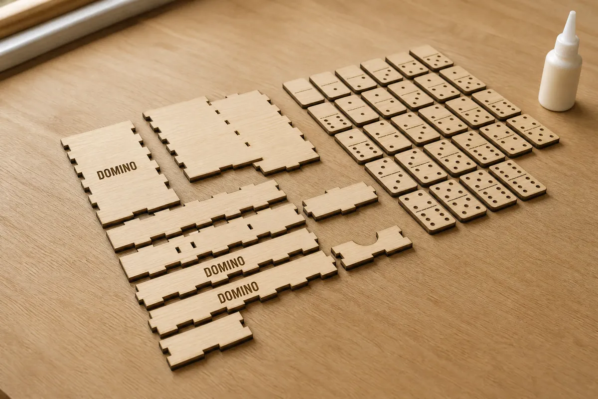 Domino Set with Box Generator: A box that fits them