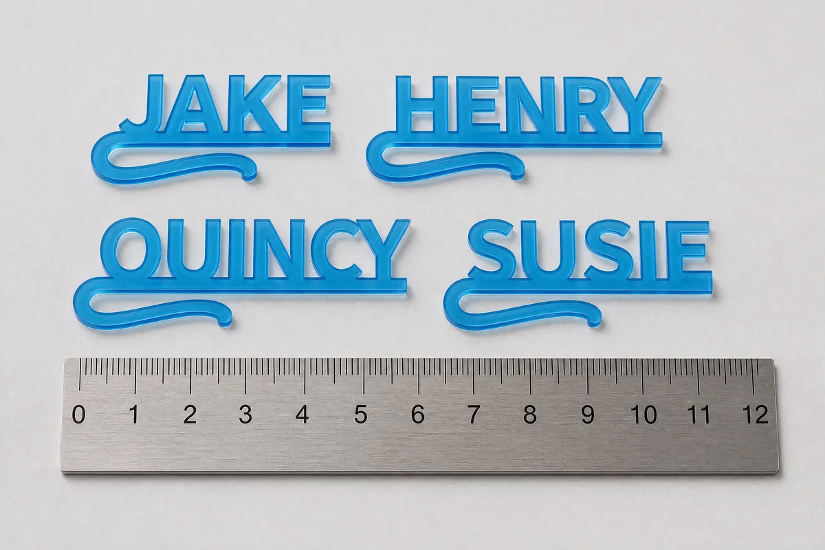 Name Drink Marker Clips Generator: Real size