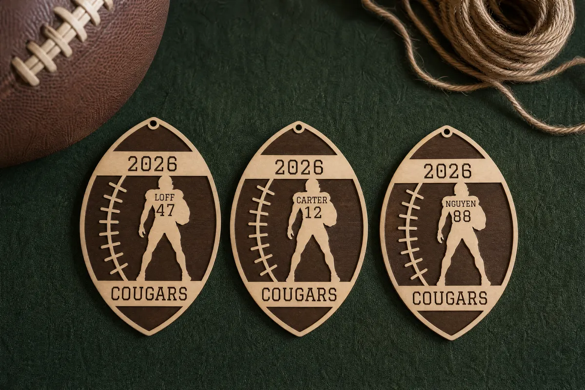 Football Player Ornament Generator: The whole roster