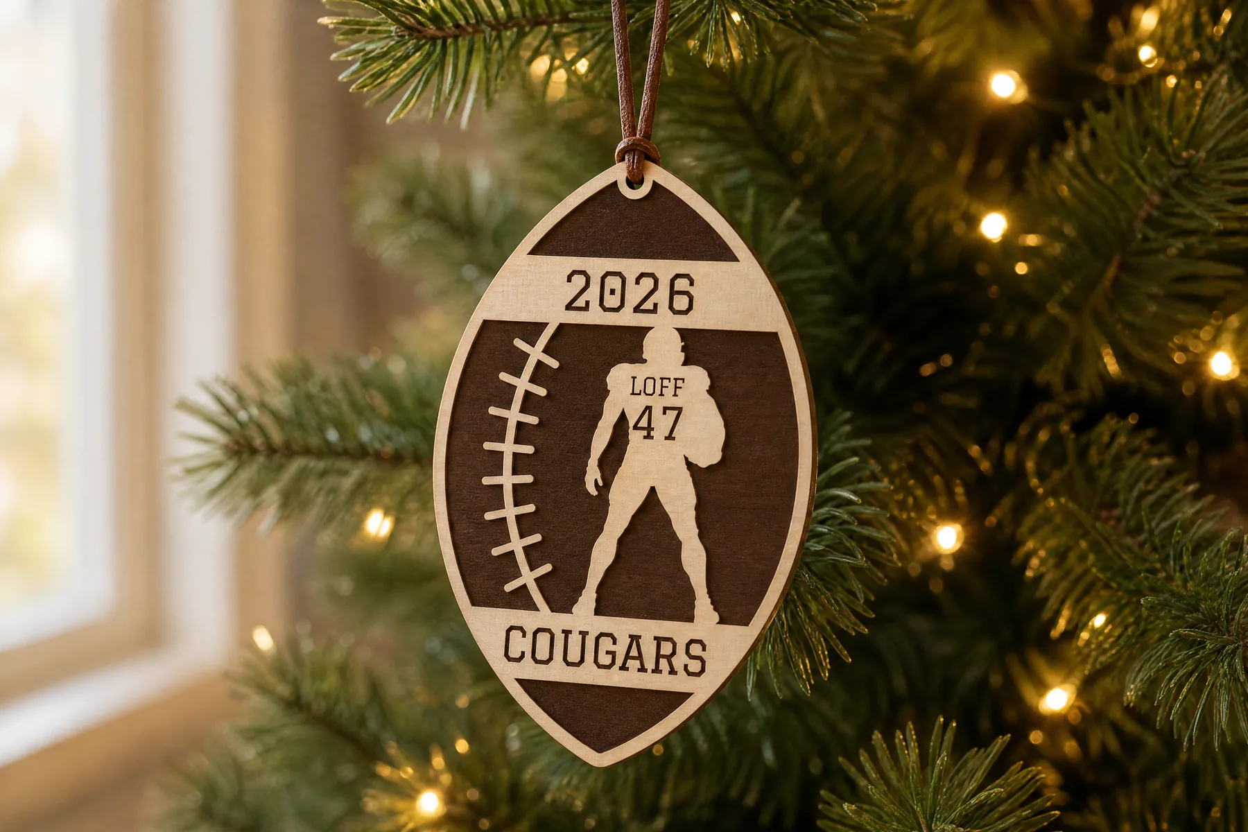 Football Player Ornament generator