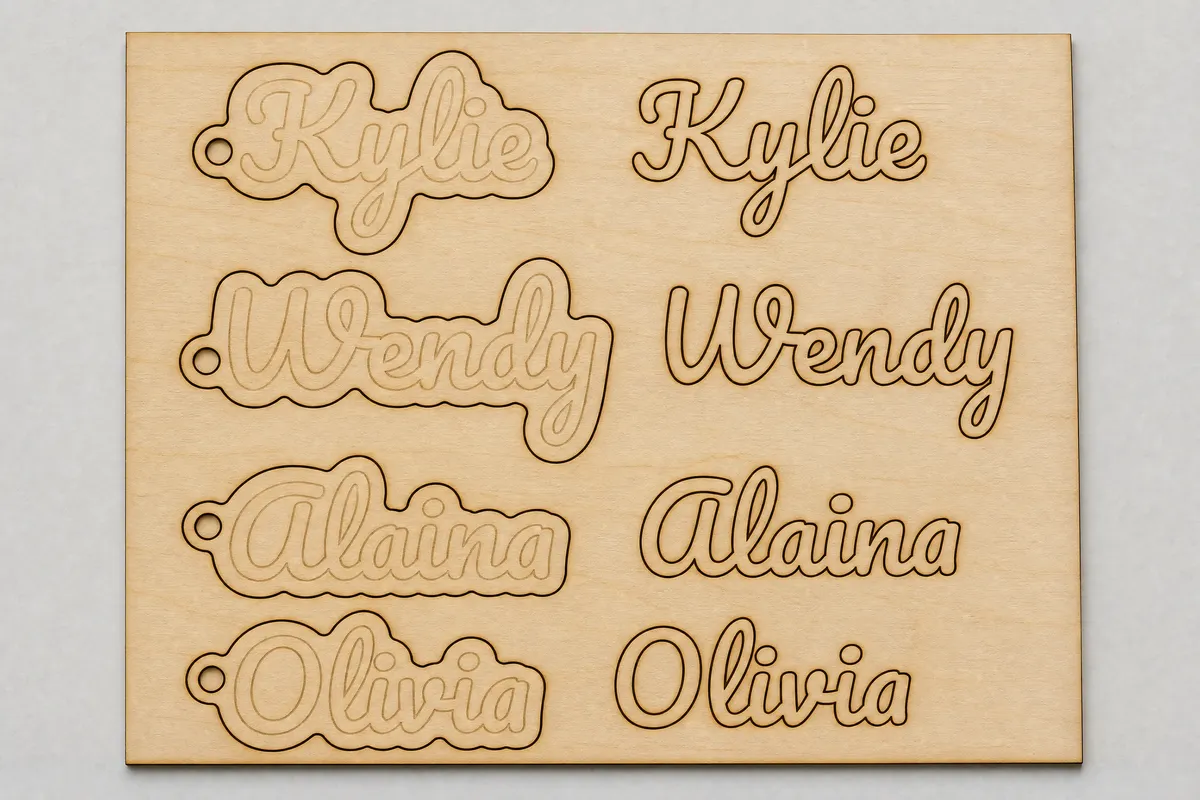 Layered Keychain Generator: A whole batch