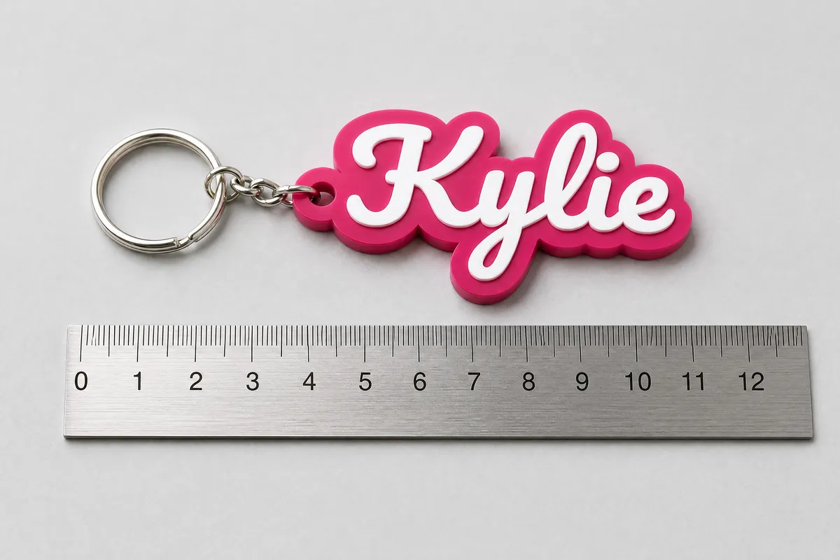 Layered Keychain Generator: Real size
