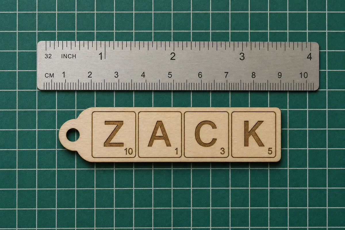 Tile Letter Inlay Letter Tile Keychain Generator: name tile SVG | Vector Witch