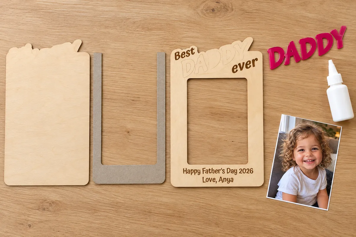 Car Visor Photo Frame Generator: Four layers side by side