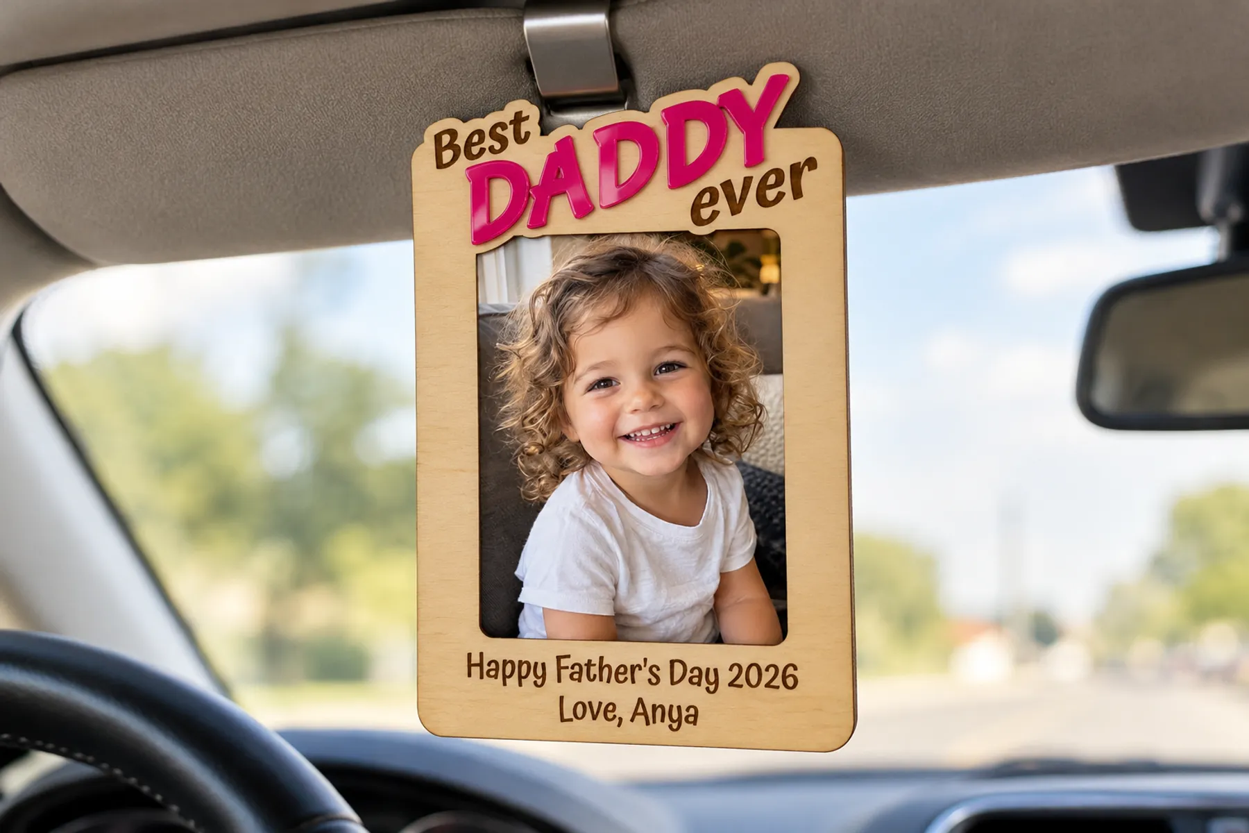 Car Visor Photo Frame generator