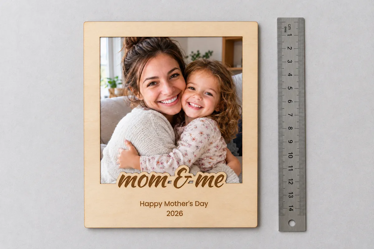 Polaroid Style Frame Generator: Real size